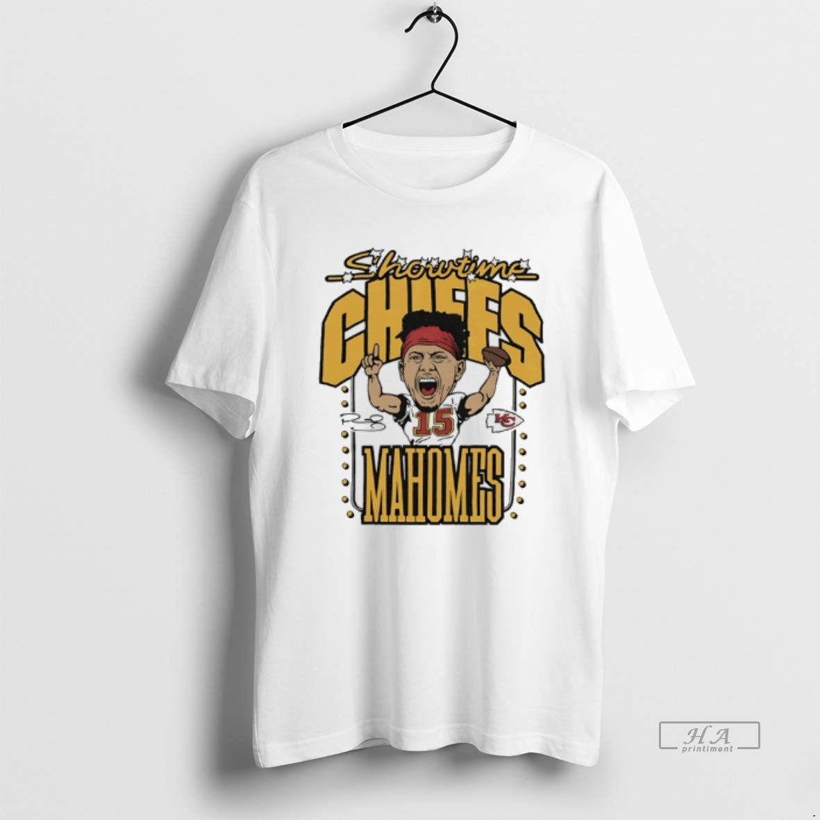 Showtime Chiefs Patrick Mahomes Signature Caricature T-Shirts, Hoodie, Sweatshirt - T-Shirt, Sweatshirt, Hoodie