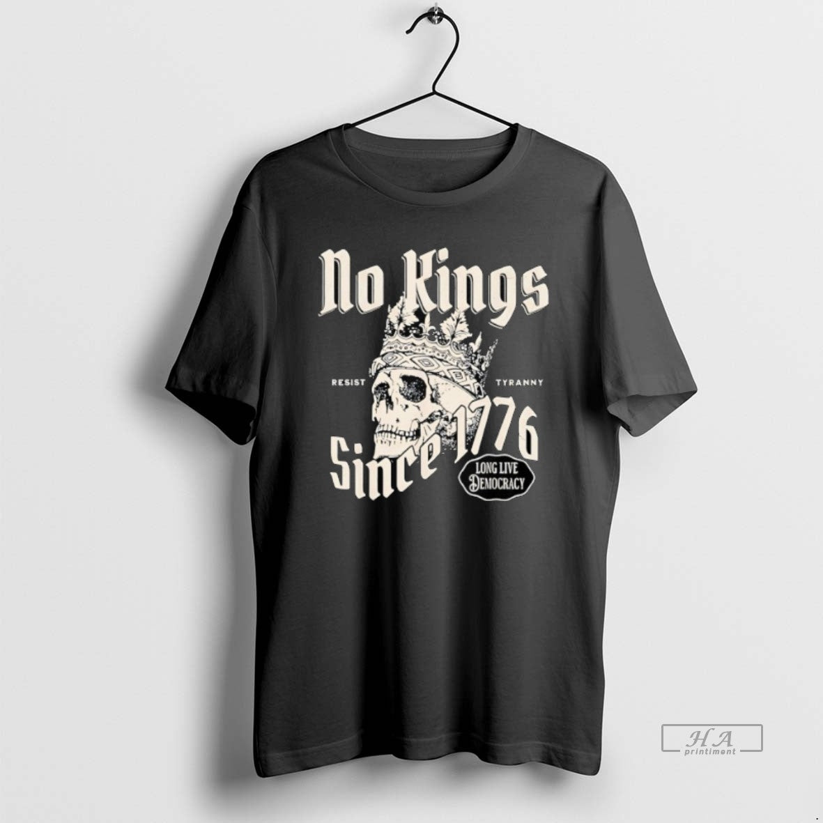Skull No Kings Since 1776 Resist Tyranny T-Shirts, Hoodie, Sweatshirt - T-Shirt, Sweatshirt, Hoodie