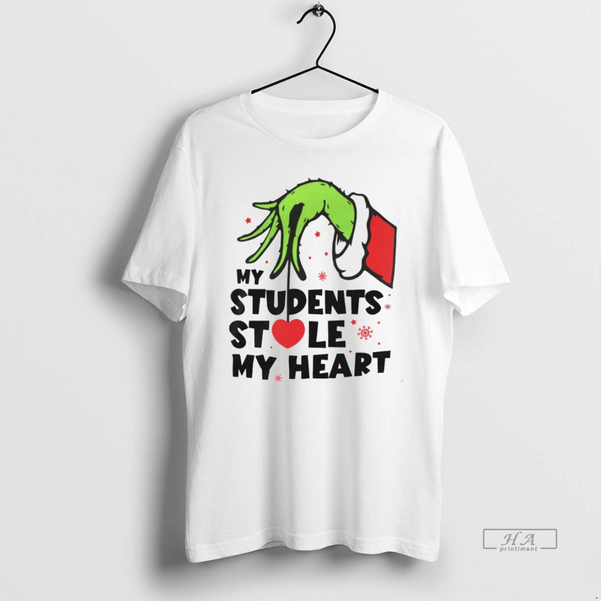 Grinch Hand My Students Stole My Heart White T-Shirts, Hoodie, Sweatshirt - T-Shirt, Sweatshirt, Hoodie