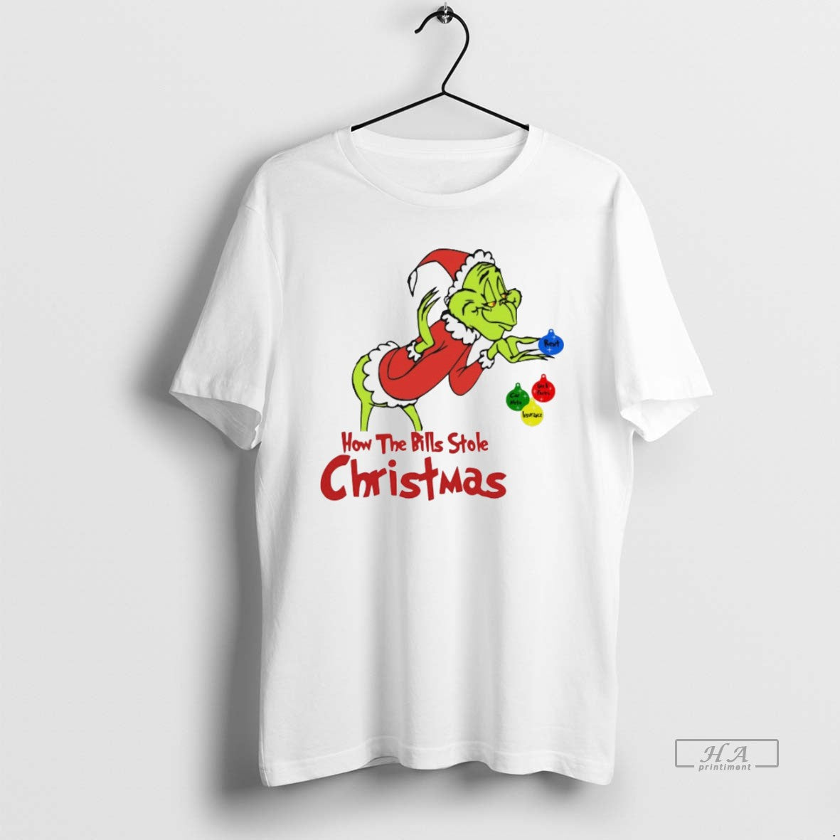 Grinch How Bills Stole White T-Shirts, Hoodie, Sweatshirt - T-Shirt, Sweatshirt, Hoodie