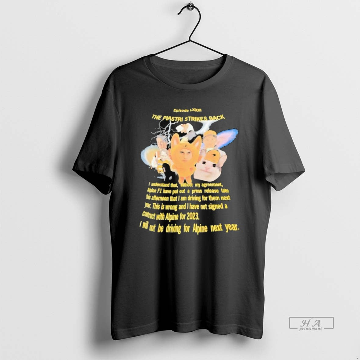 Piastri Strikes Back Lightning Meme T-Shirts, Hoodie, Sweatshirt - T-Shirt, Sweatshirt, Hoodie