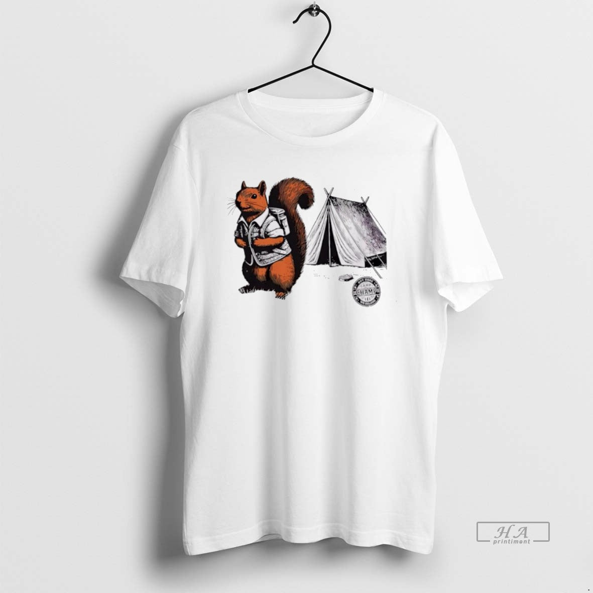 Whimsical Camping Squirrel Color Pop Adventure T-Shirts, Hoodie, Sweatshirt - T-Shirt, Sweatshirt, Hoodie