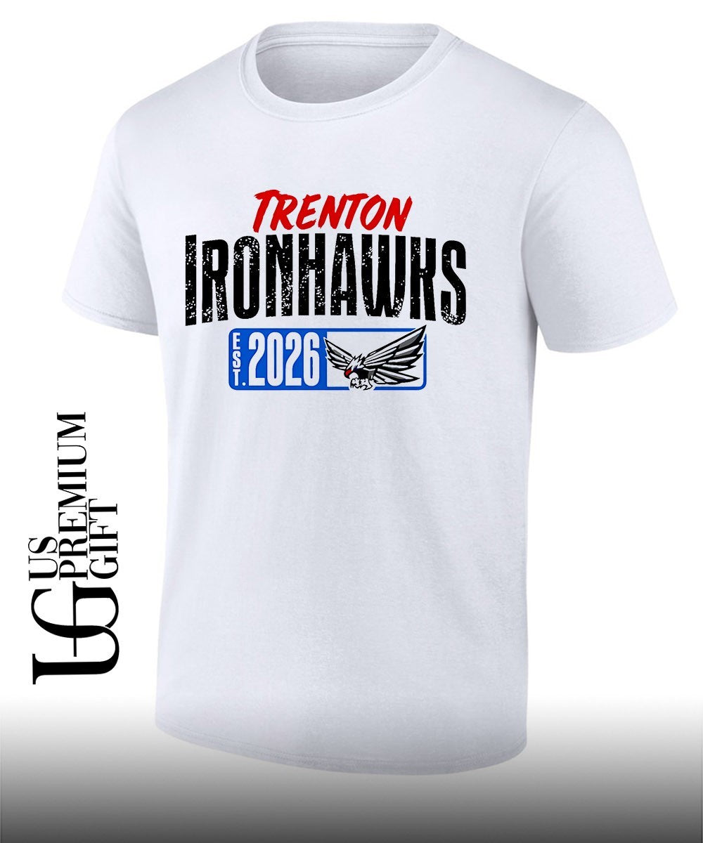 Trenton Ironhawks est 2026 logo shirt Unisex T-shirt, Sweatshirt, Hoodie, Long Sleeve Tee - T-Shirt, Sweatshirt, Hoodie