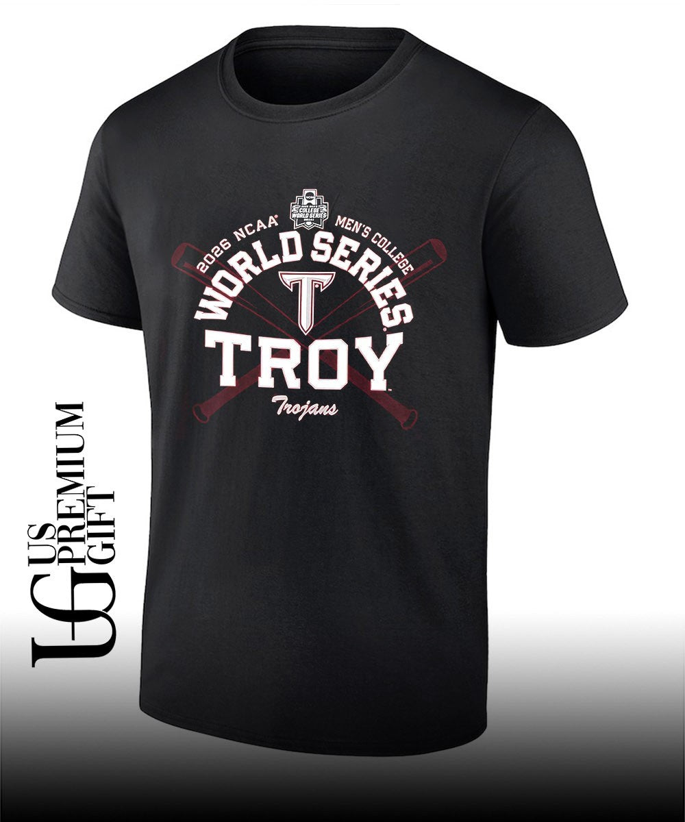 Troy University Trojans NCAA Mens College World Series 2026 Trojans shirt Unisex T-shirt, Sweatshirt, Hoodie, Long Sleeve Tee - T-Shirt, Sweatshirt, Hoodie
