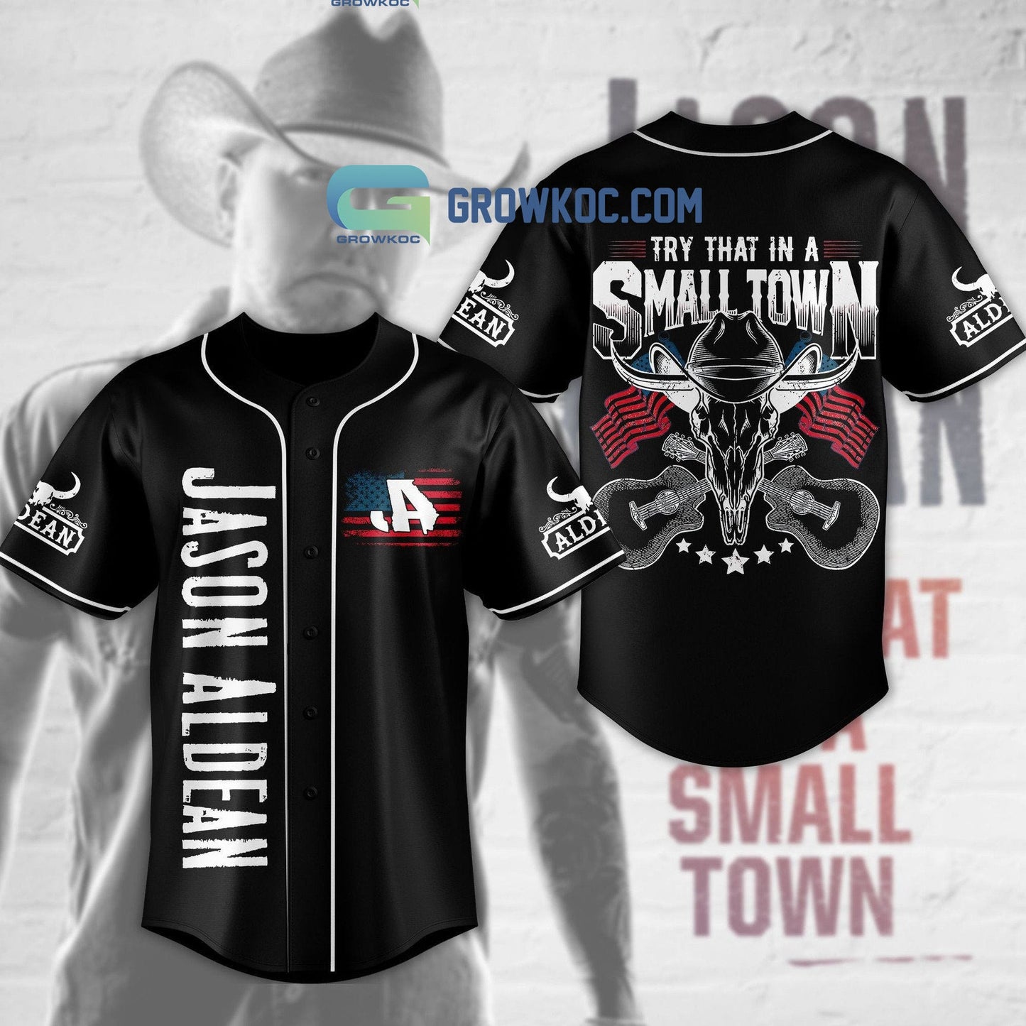 Try That In A Small Town Jason Aldean Black Design Baseball Jersey Unisex T-shirt, Sweatshirt, Hoodie, Long Sleeve Tee - T-Shirt, Sweatshirt, Hoodie