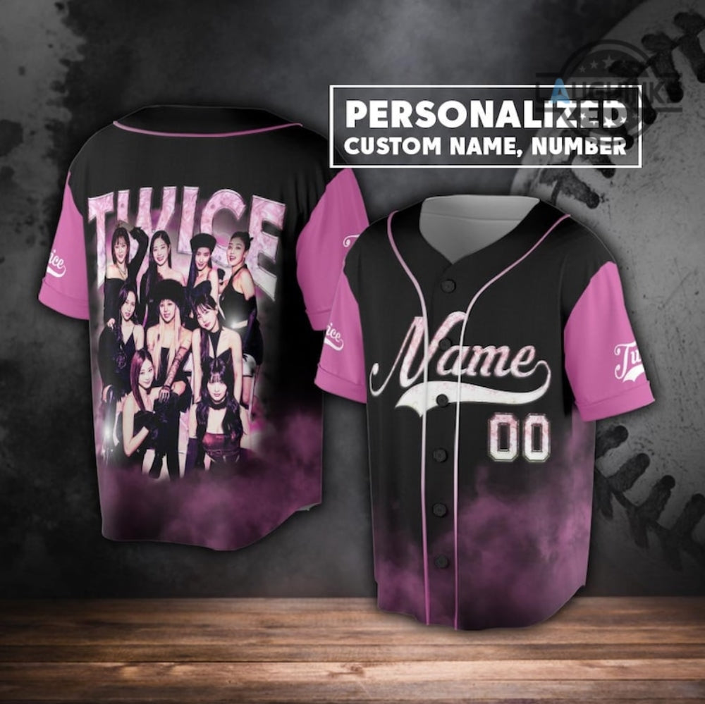 Twice Baseball Jersey Shirt Personalized All Over Printed Twice Members Shirt Momo Sana Nayeon Chaeyoung Shirt Twice Logo Shirts Twice As Nine Kpop Full Printed Shirt - T-Shirt, Sweatshirt, Hoodie