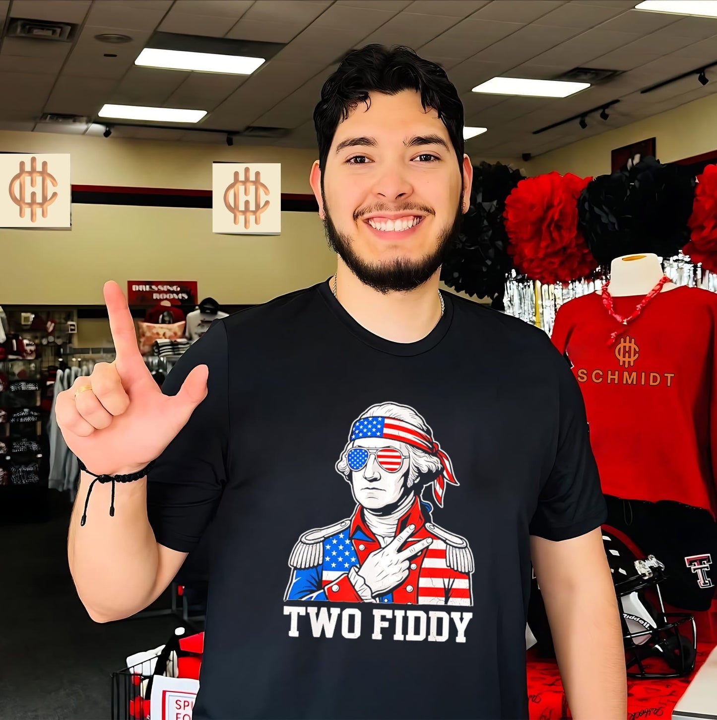 Two Fiddy George Washington America 250th Anniversary Shirt Unisex T-shirt, Sweatshirt, Hoodie, Long Sleeve Tee - T-Shirt, Sweatshirt, Hoodie