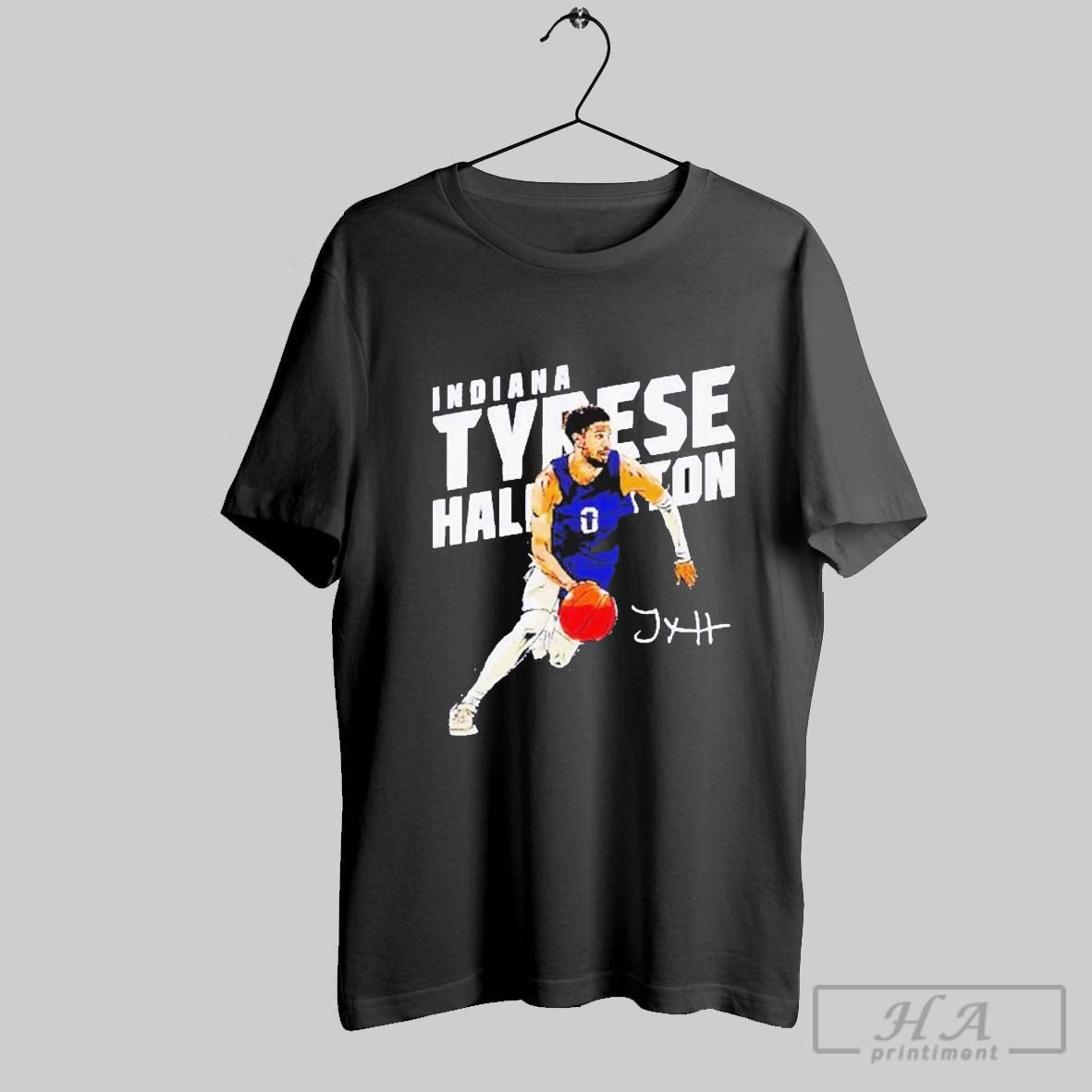 Tyrese Haliburton Indiana Pacers Slant Signed Signature T-Shirts, Hoodie, Sweatshirt - T-Shirt, Sweatshirt, Hoodie
