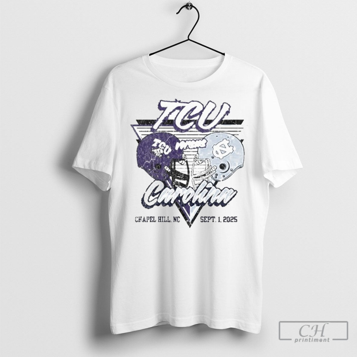 Unc Tar Heels Vs Tcu Horned Frogs Gameday Sept 1 2025 Chapel Hill Nc T-Shirts, Hoodie, Sweatshirt - T-Shirt, Sweatshirt, Hoodie