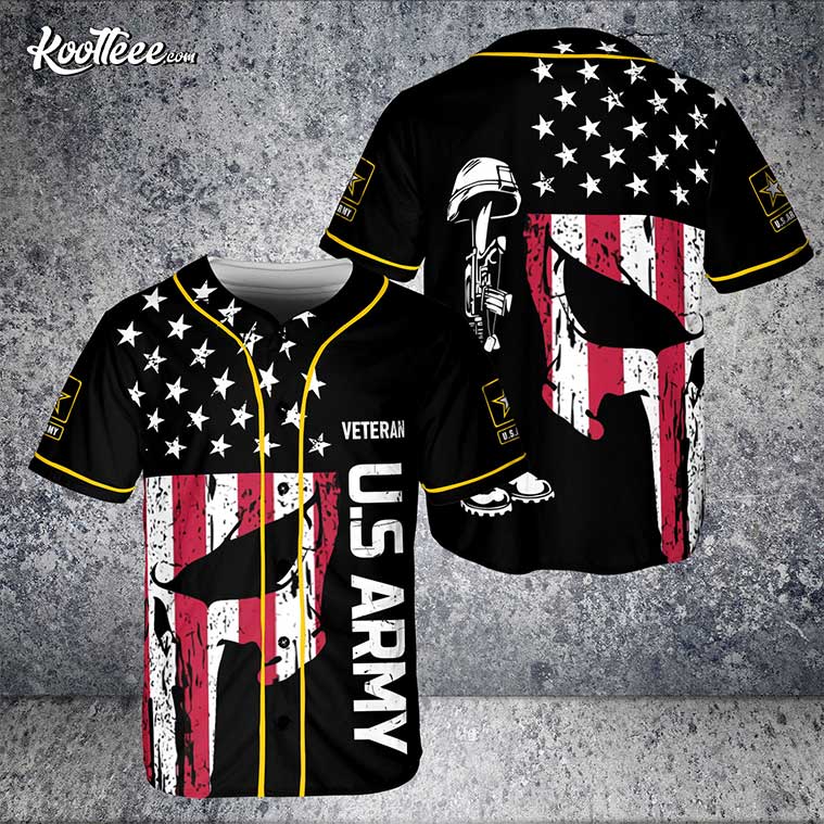 US Navy Custom Name Veteran Camo Skull Baseball Jersey Unisex T-shirt, Sweatshirt, Hoodie, Long Sleeve Tee - T-Shirt, Sweatshirt, Hoodie