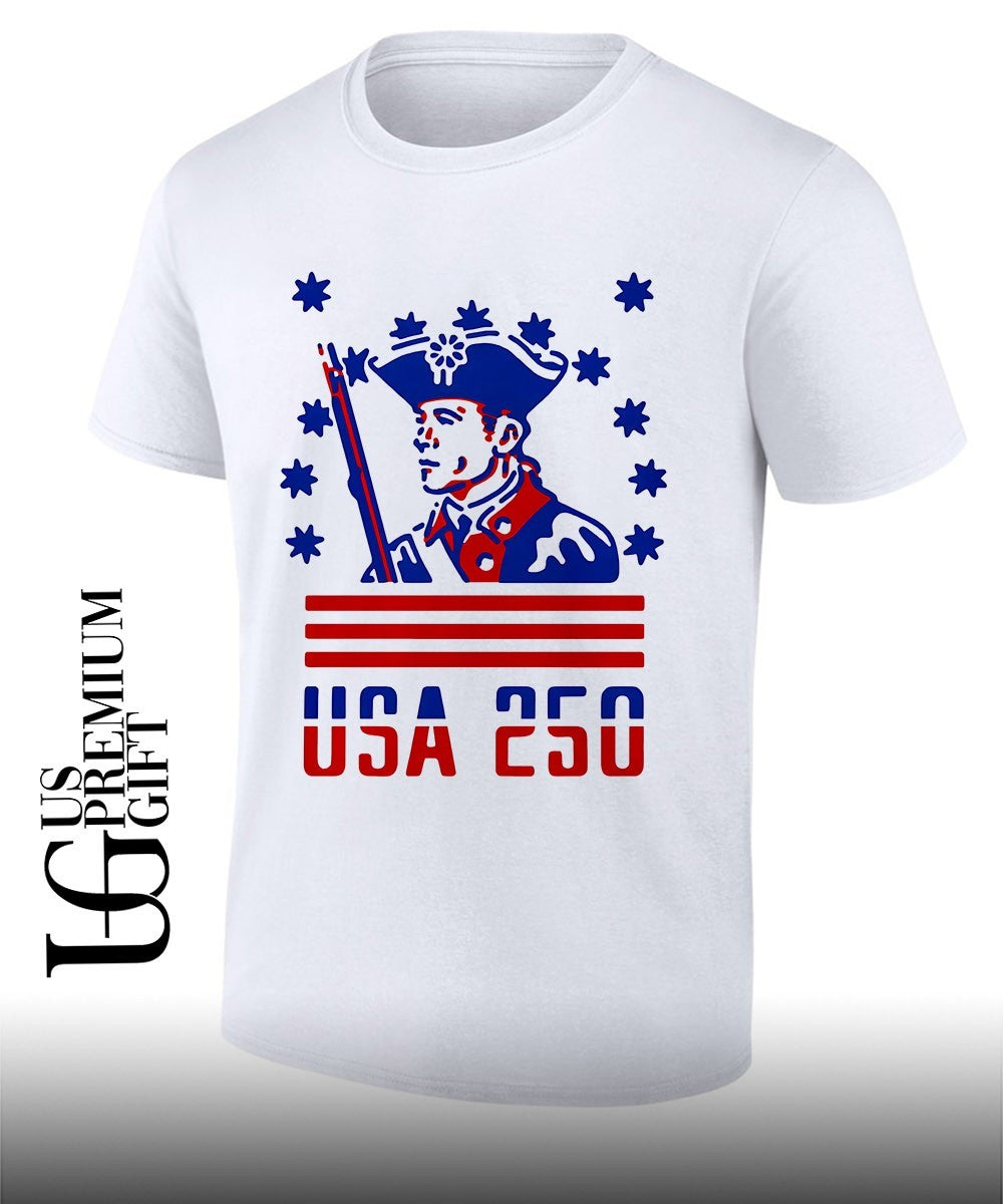 USA 250 Patriot America 250th shirt Unisex T-shirt, Sweatshirt, Hoodie, Long Sleeve Tee - T-Shirt, Sweatshirt, Hoodie