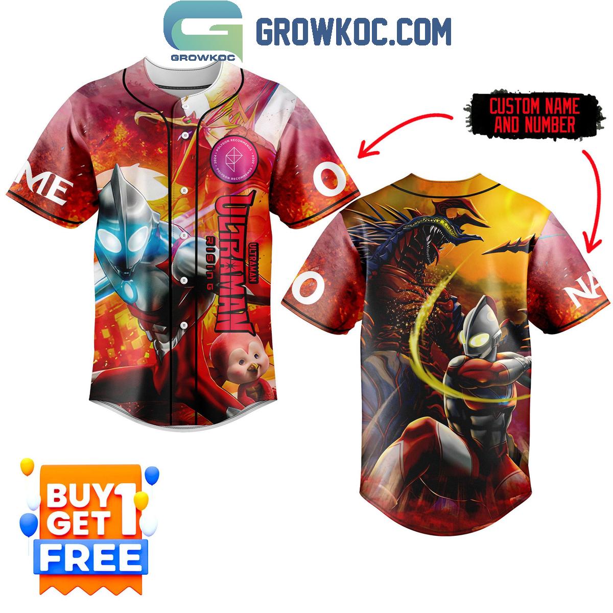 Ultraman Rising Animation 2024 Personalized Baseball Jersey Unisex T-shirt, Sweatshirt, Hoodie, Long Sleeve Tee - T-Shirt, Sweatshirt, Hoodie