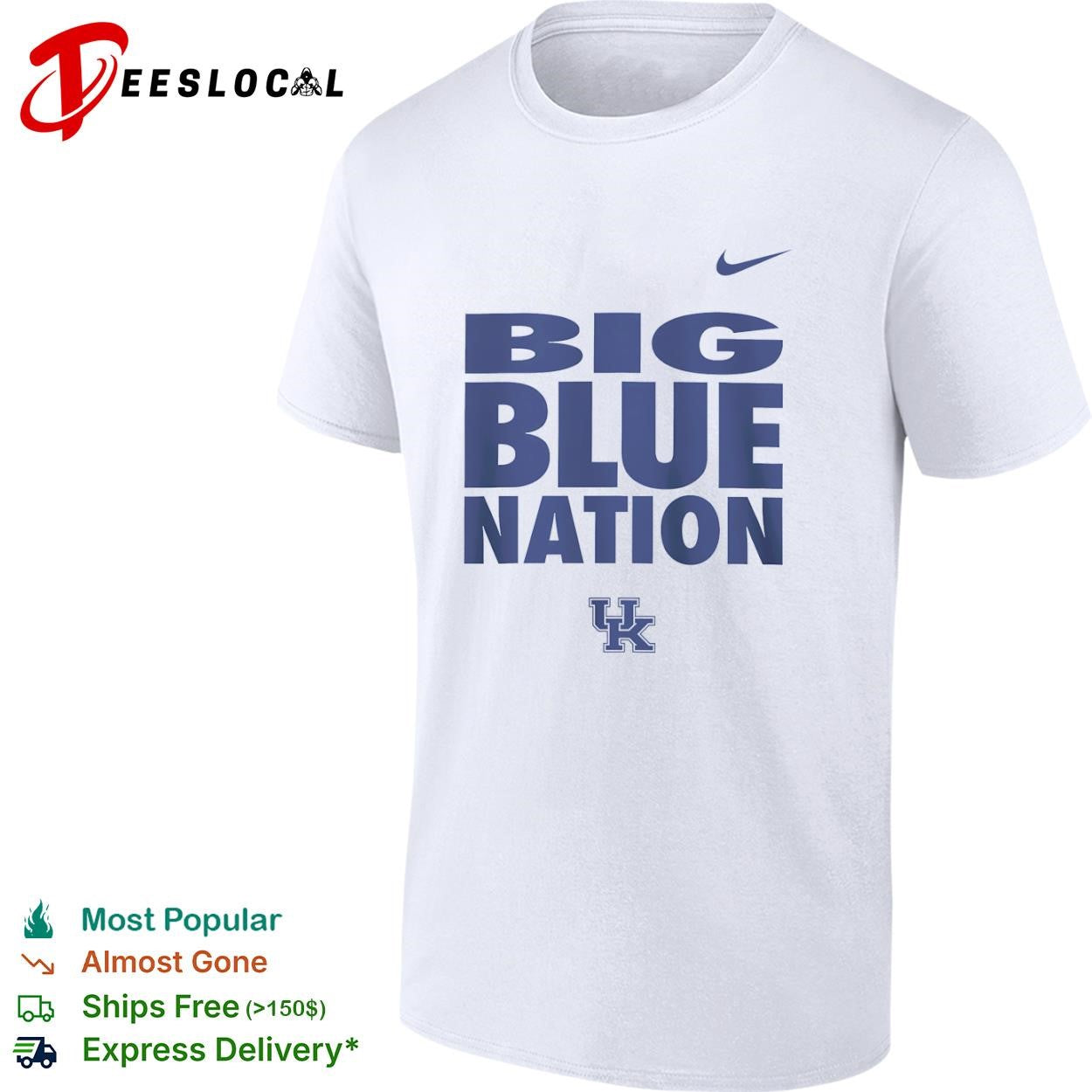 University of Kentucky Big Blue Nation logo shirt Unisex T-shirt, Sweatshirt, Hoodie, Long Sleeve Tee - T-Shirt, Sweatshirt, Hoodie