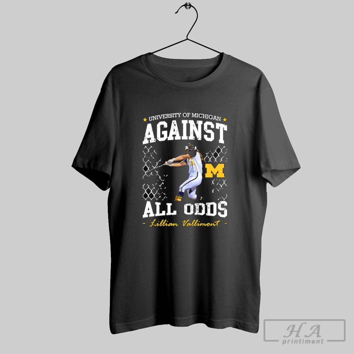 University Michigan Against All Odds Lillian Vallimont Michigan Wolverines Softball T-Shirts, Hoodie, Sweatshirt - T-Shirt, Sweatshirt, Hoodie
