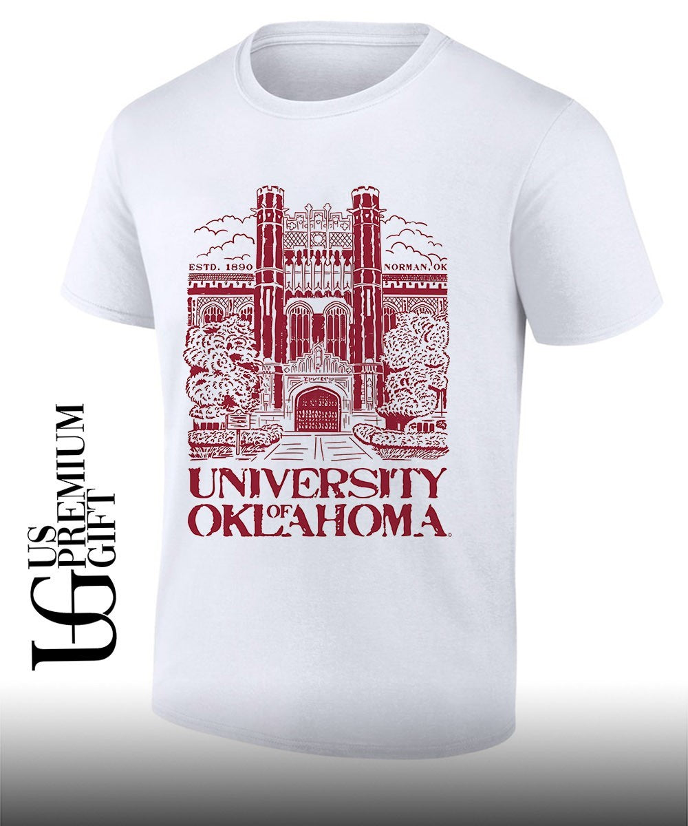 University of Oklahoma Bizzell Memorial Library Estd 1890 shirt Unisex T-shirt, Sweatshirt, Hoodie, Long Sleeve Tee - T-Shirt, Sweatshirt, Hoodie