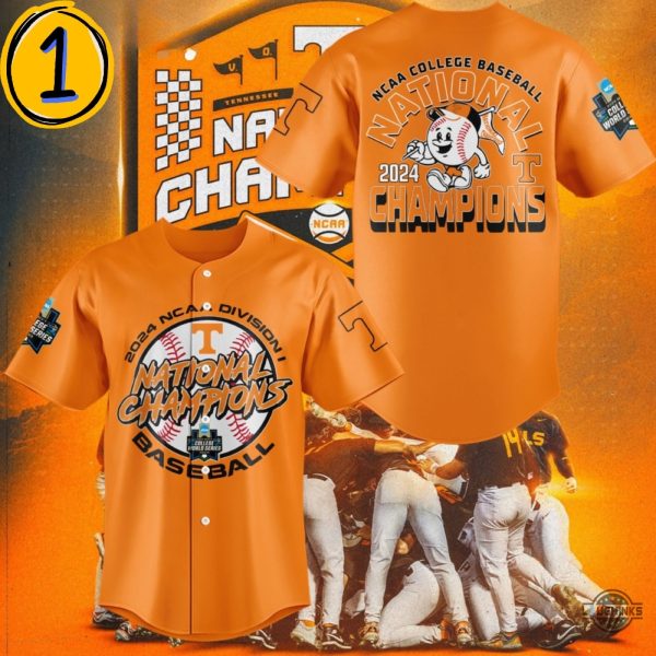 Ut Vols Baseball Jersey Tennessee Volunteers 2024 Ncaa College World Series Champions Division I Black Orange White Jersey Shirts - T-Shirt, Sweatshirt, Hoodie