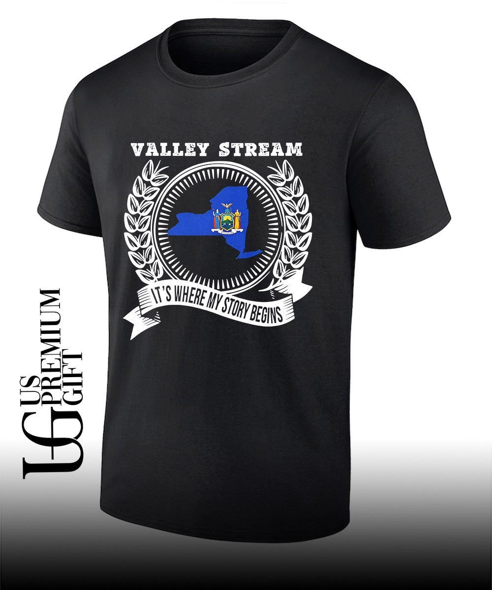 Valley Stream Its Where My Story Begins shirt Unisex T-shirt, Sweatshirt, Hoodie, Long Sleeve Tee - T-Shirt, Sweatshirt, Hoodie