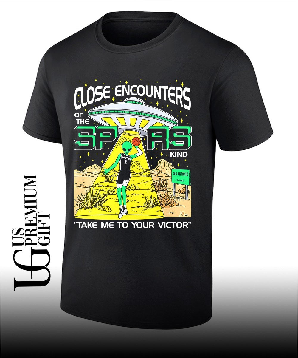 Victor Wembanyama San Antonio Spurs Close Encounters of the Spurs Kind shirt Unisex T-shirt, Sweatshirt, Hoodie, Long Sleeve Tee - T-Shirt, Sweatshirt, Hoodie