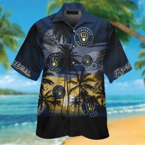 Vintage Aloha Milwaukee Brewers Tropical Shirt Trendy - Brewers Hawaiian Shirt Unisex T-shirt, Sweatshirt, Hoodie, Long Sleeve Tee - T-Shirt, Sweatshirt, Hoodie