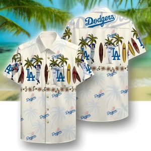 Vintage LA Dodgers Hawaiian Shirt Baseball Fans Gift Unisex T-shirt, Sweatshirt, Hoodie, Long Sleeve Tee - T-Shirt, Sweatshirt, Hoodie