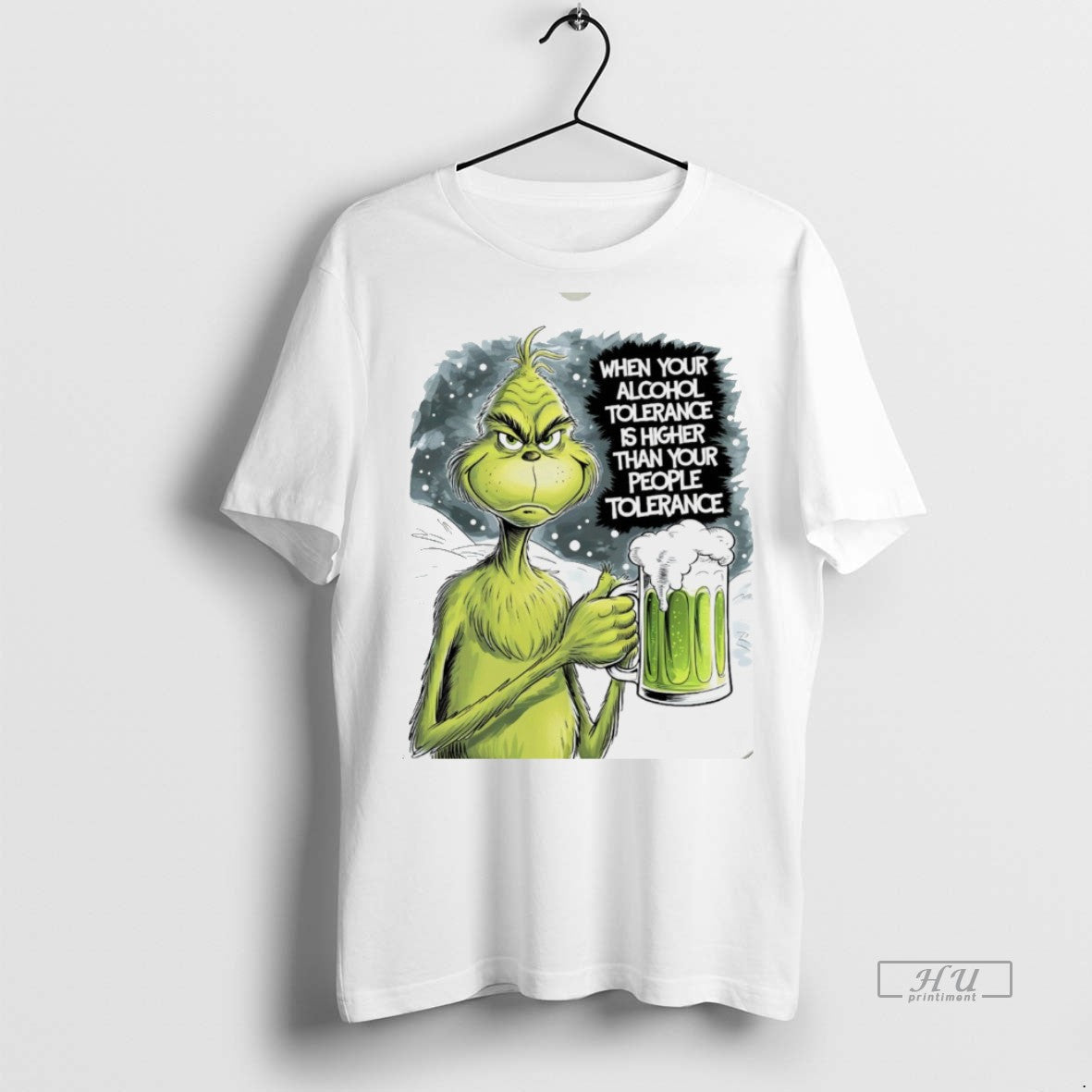 Viral Grinch When Your Alcohol Tolerance Is Higher Than Your People Tolerant White T-Shirts, Hoodie, Sweatshirt - T-Shirt, Sweatshirt, Hoodie