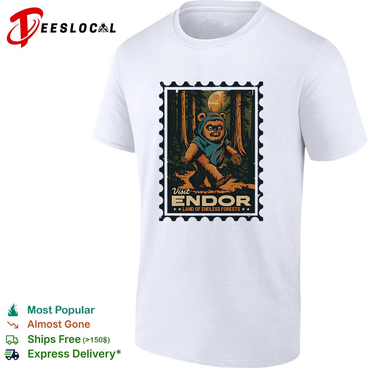 Visit Endor Land of Endless Forests shirt Unisex T-shirt, Sweatshirt, Hoodie, Long Sleeve Tee - T-Shirt, Sweatshirt, Hoodie