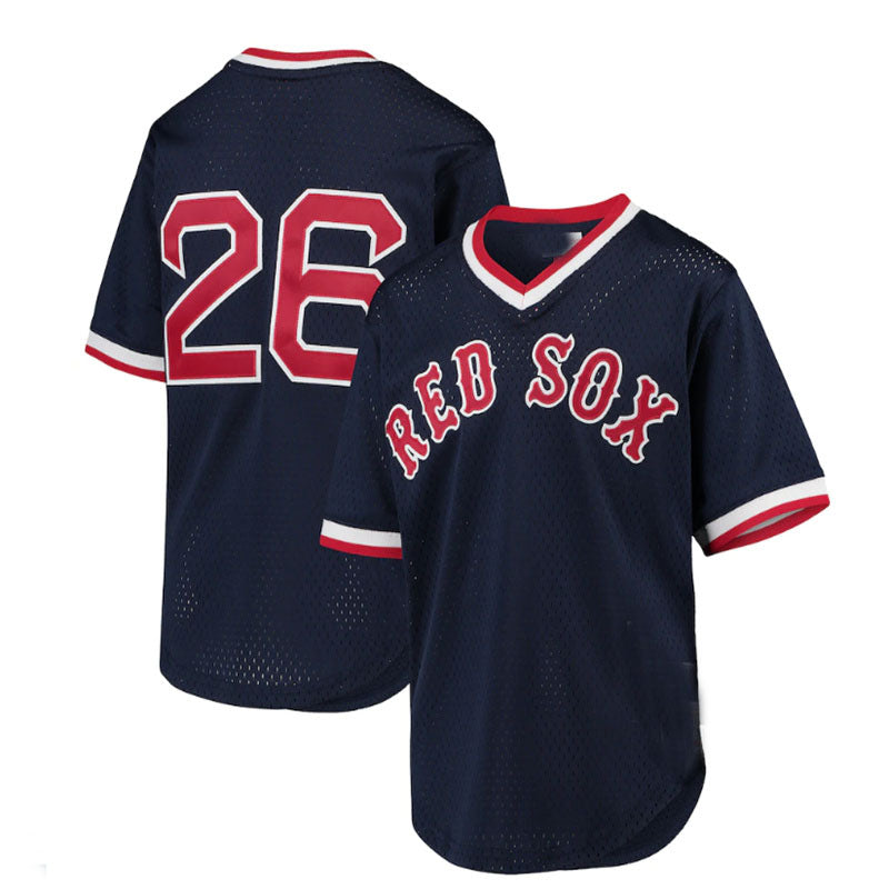 Boston Red Sox #26 Wade Boggs Cooperstown Collection Mesh Batting Practice Jersey - Navy Baseball Jerseys baseball jersey product view 1