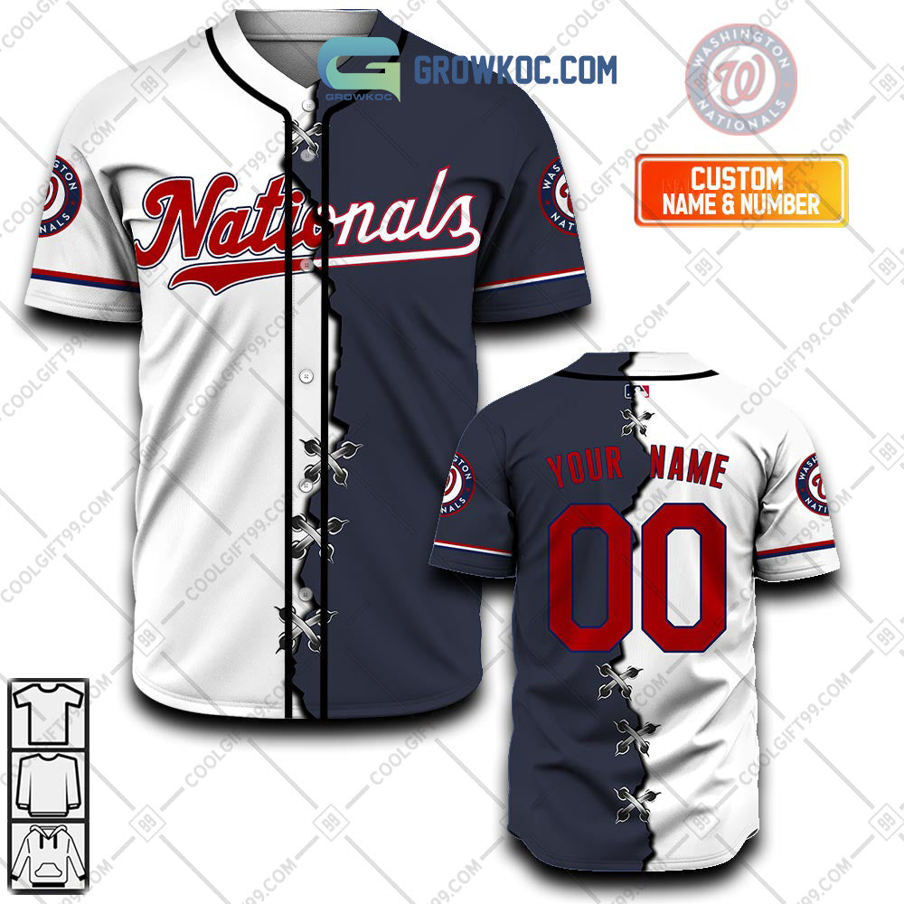 Washington Nationals MLB Personalized Mix Baseball Jersey Unisex T-shirt, Sweatshirt, Hoodie, Long Sleeve Tee - T-Shirt, Sweatshirt, Hoodie
