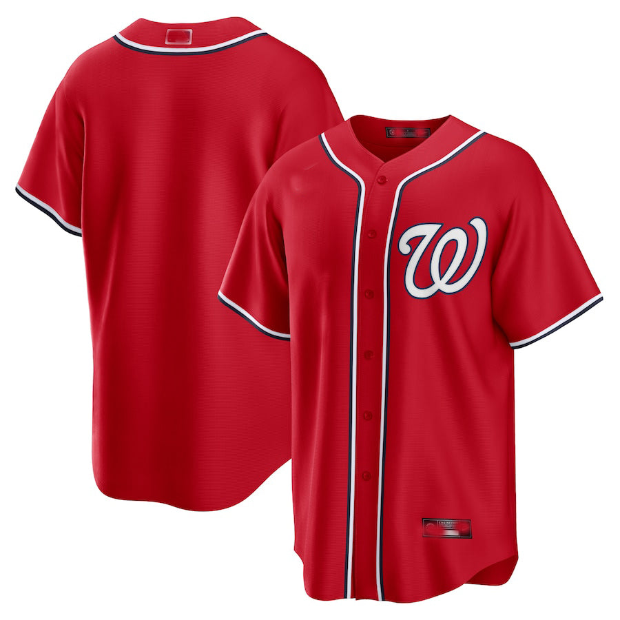 Washington Nationals Red Alternate Replica Team Jersey Baseball Jerseys baseball jersey product view 1