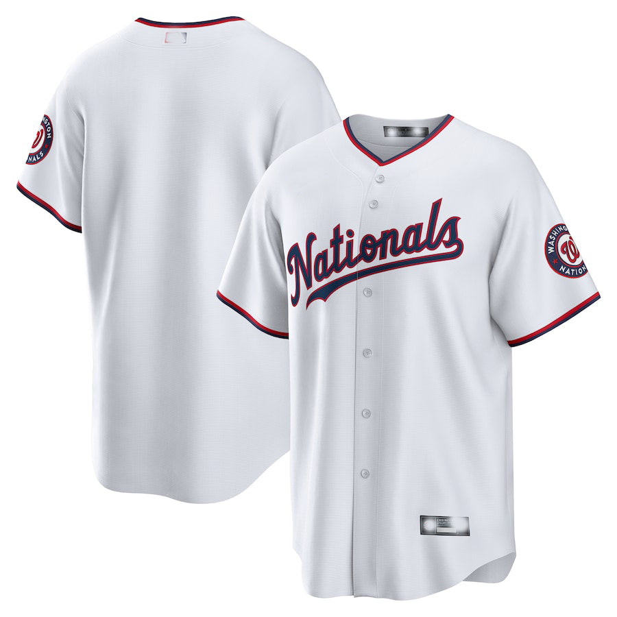 Washington Nationals White Alternate Replica Team Jersey Baseball Jerseys baseball jersey product view 1