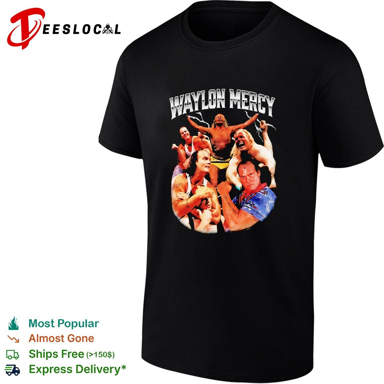 Waylon Mercy wrestler collage shirt Unisex T-shirt, Sweatshirt, Hoodie, Long Sleeve Tee - T-Shirt, Sweatshirt, Hoodie