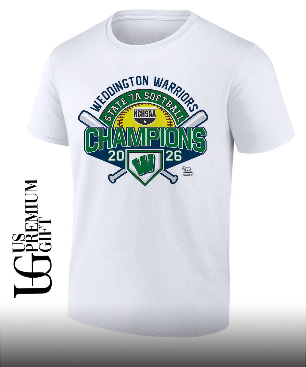 Weddington Warriors NCHSAA 7A Softball State Champions 2026 shirt Unisex T-shirt, Sweatshirt, Hoodie, Long Sleeve Tee - T-Shirt, Sweatshirt, Hoodie