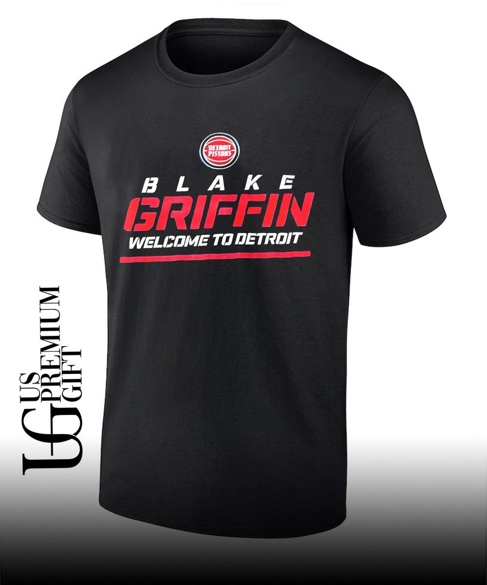 Welcome to Detroit Blake Griffin logo shirt Unisex T-shirt, Sweatshirt, Hoodie, Long Sleeve Tee - T-Shirt, Sweatshirt, Hoodie