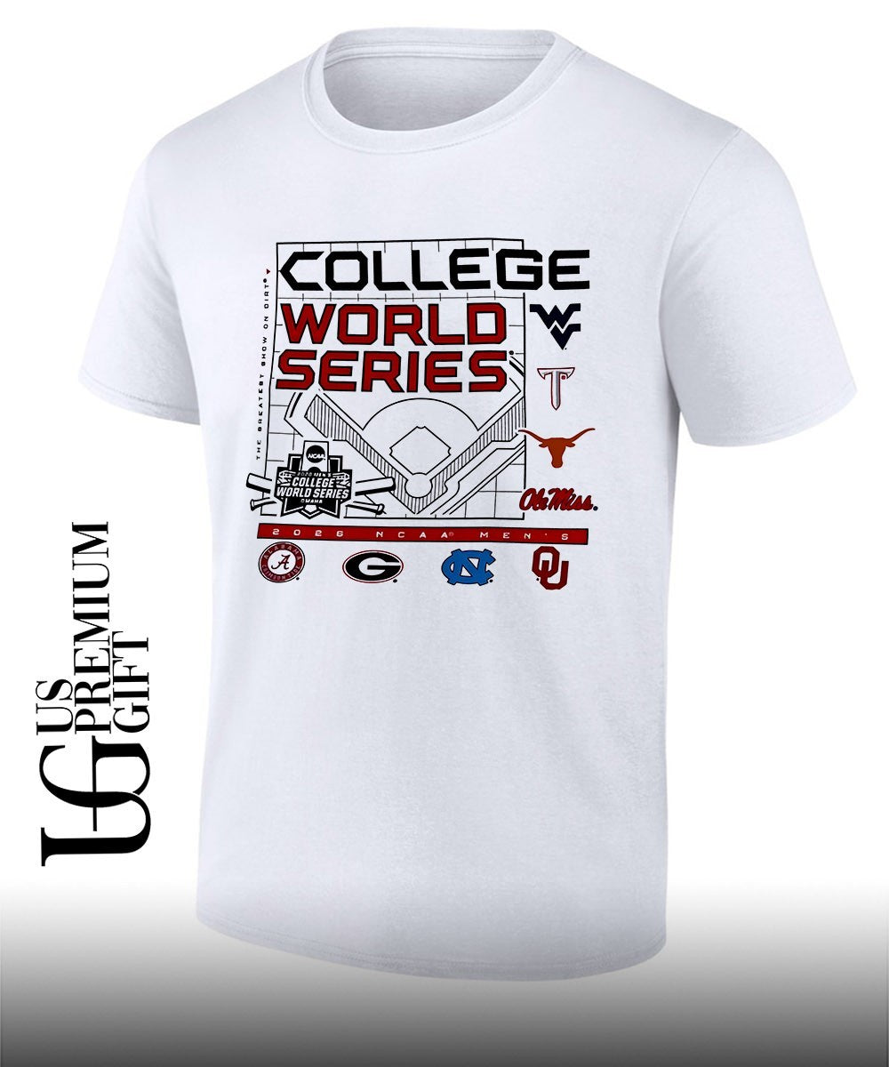 West Virginia Texas Troy Ole Miss Alabama Georgia North Carolina Oklahoma College World Series 2026 NCAA The Greatest Show on Dirty shirt - T-Shirt, Sweatshirt, Hoodie