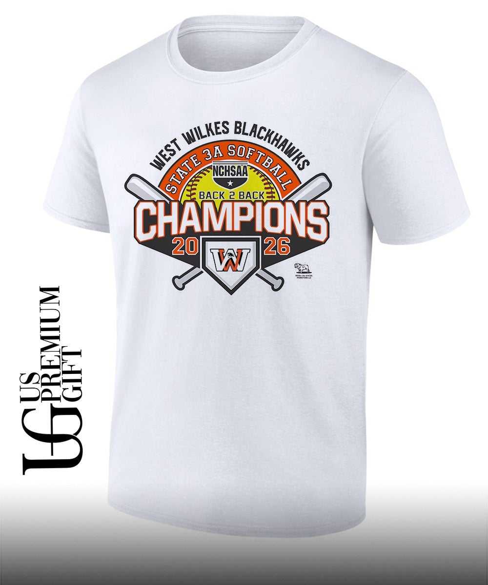 West Wilkes Blackhawks NCHSAA 3A Softball State Champions 2026 shirt Unisex T-shirt, Sweatshirt, Hoodie, Long Sleeve Tee - T-Shirt, Sweatshirt, Hoodie
