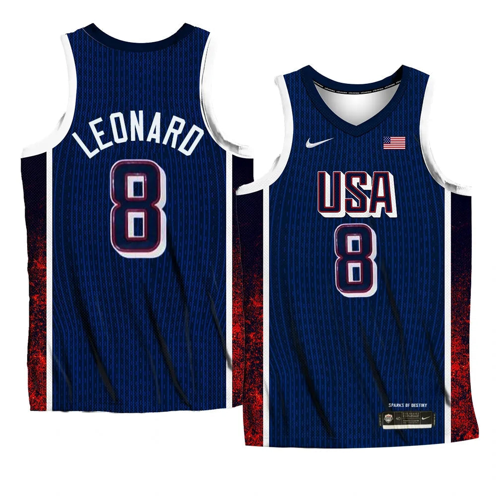 Kawhi Leonard Team USA 2024 Olympics Jersey sports jersey product view 1