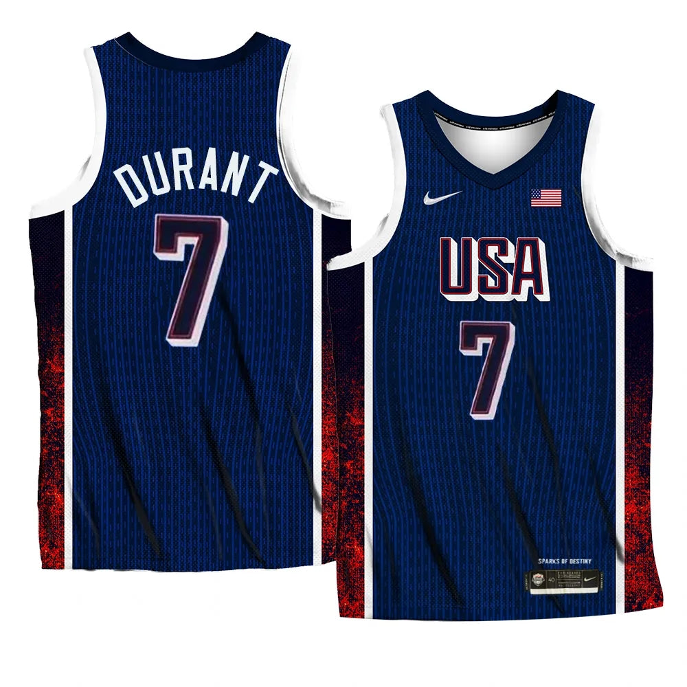 Kevin Durant Team USA 2024 Olympics Jersey basketball jersey product view 1