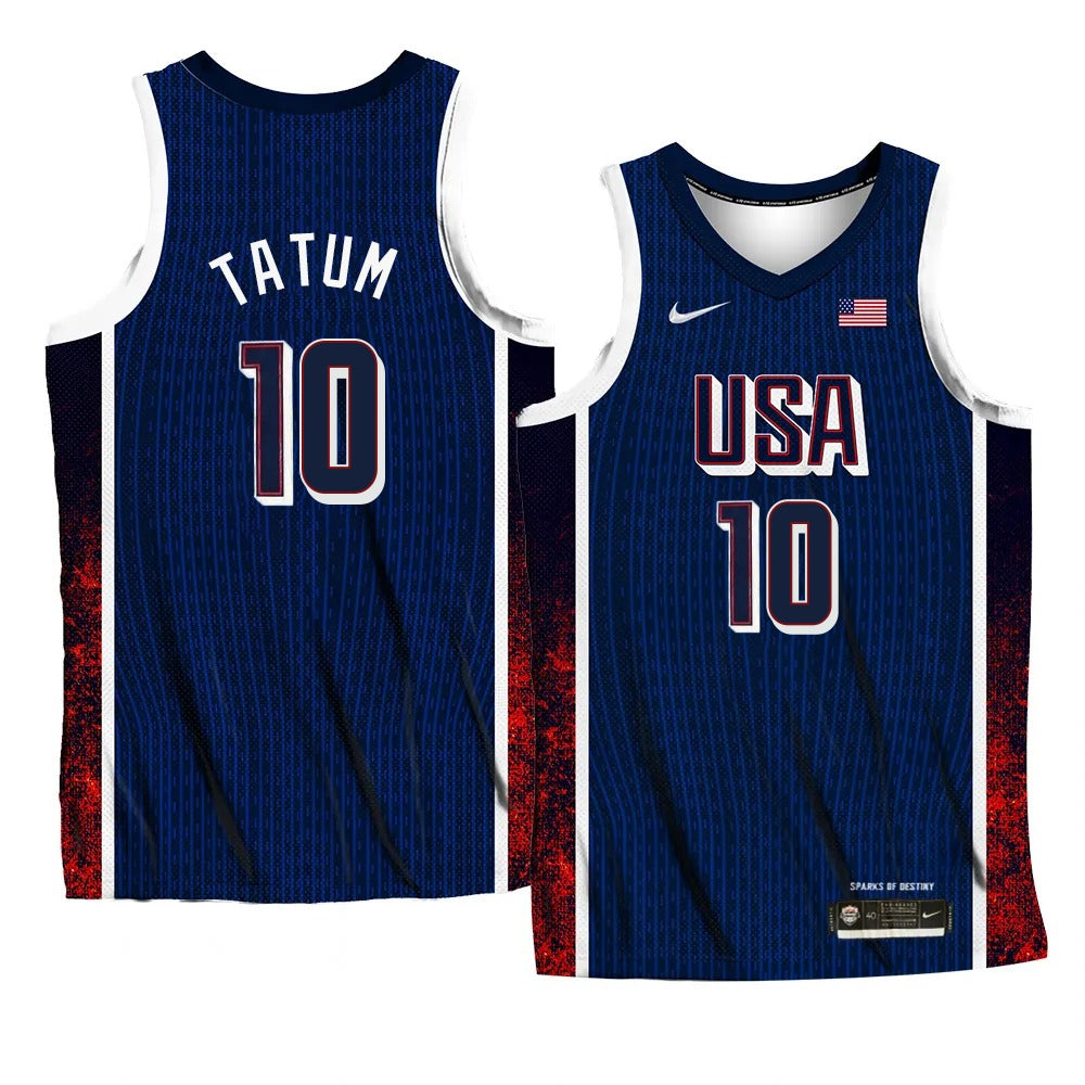 Jayson Tatum Team USA 2024 Olympics Jersey football jersey product view 1