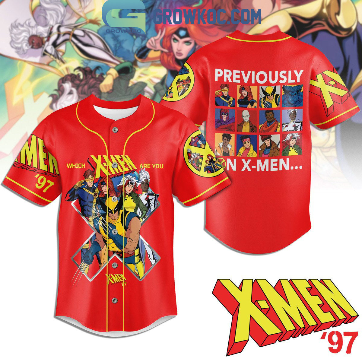 Which X-Men Are You Personalized Baseball Jersey Unisex T-shirt, Sweatshirt, Hoodie, Long Sleeve Tee - T-Shirt, Sweatshirt, Hoodie