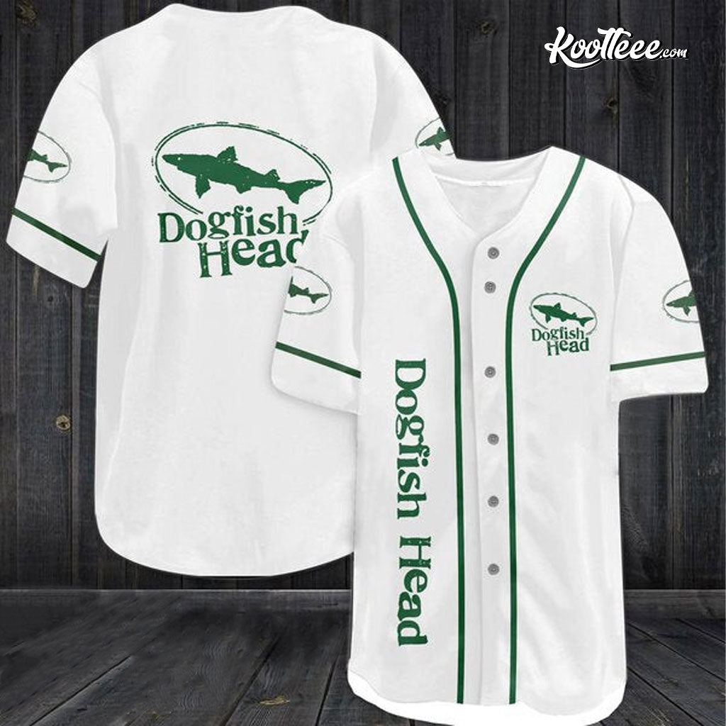 White Dogfish Head Baseball Jersey Unisex T-shirt, Sweatshirt, Hoodie, Long Sleeve Tee - T-Shirt, Sweatshirt, Hoodie