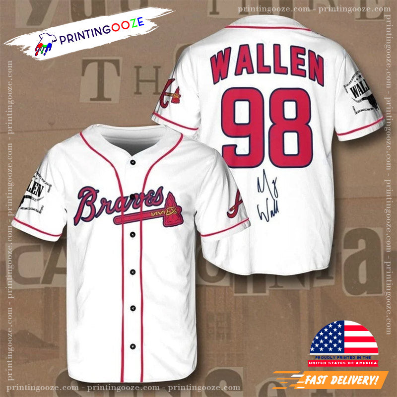 White Wallen 98 Braves Adult Baseball Jersey Unisex T-shirt, Sweatshirt, Hoodie, Long Sleeve Tee - T-Shirt, Sweatshirt, Hoodie