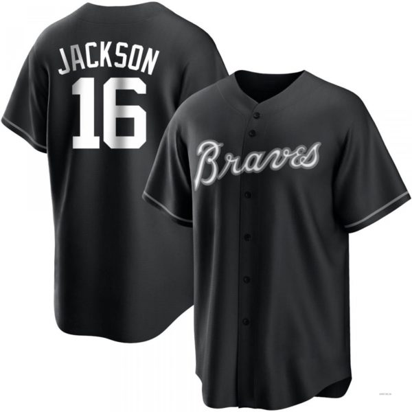 Atlanta Braves #16 Sonny Jackson White Black Jersey Stitches Baseball Jerseys baseball jersey product view 1