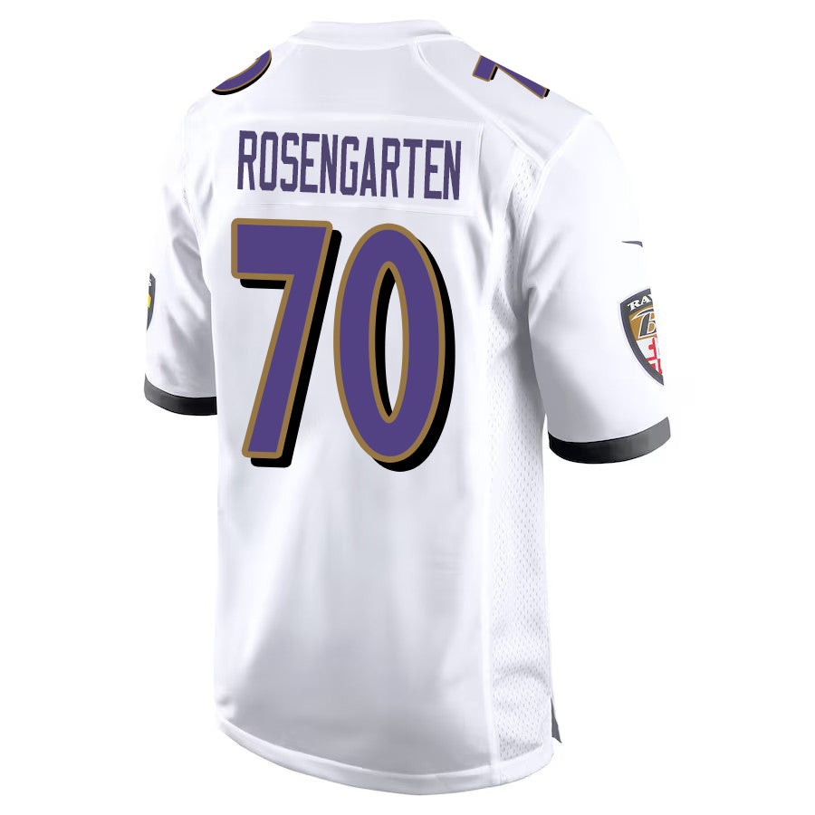 B.Ravens #70 Roger Rosengarten White Game Jersey Stitched American Football Jerseys football jersey product view 1
