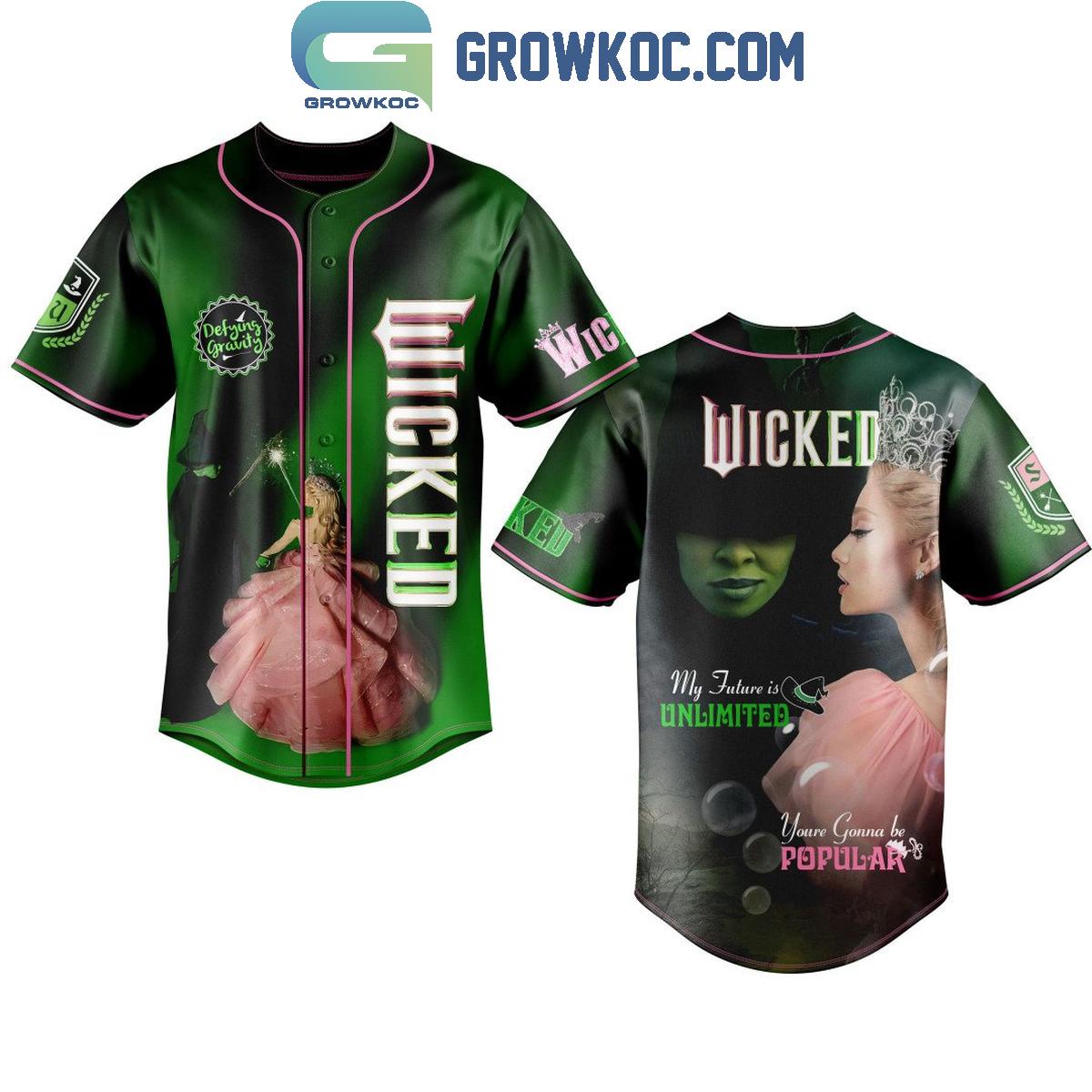 Wicked My Future Is Unlimited Youre Gonna Be Popular Personalized Baseball Jersey Unisex T-shirt, Sweatshirt, Hoodie, Long Sleeve Tee - T-Shirt, Sweatshirt, Hoodie