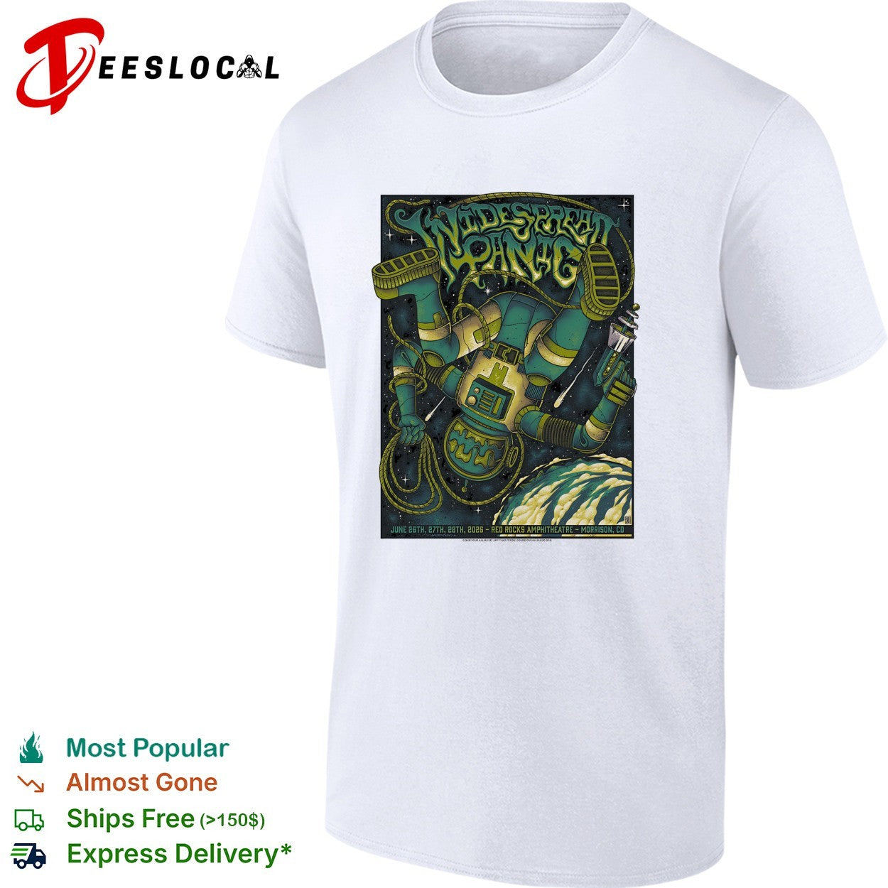Widespread Panic concert poster shirt Unisex T-shirt, Sweatshirt, Hoodie, Long Sleeve Tee - T-Shirt, Sweatshirt, Hoodie