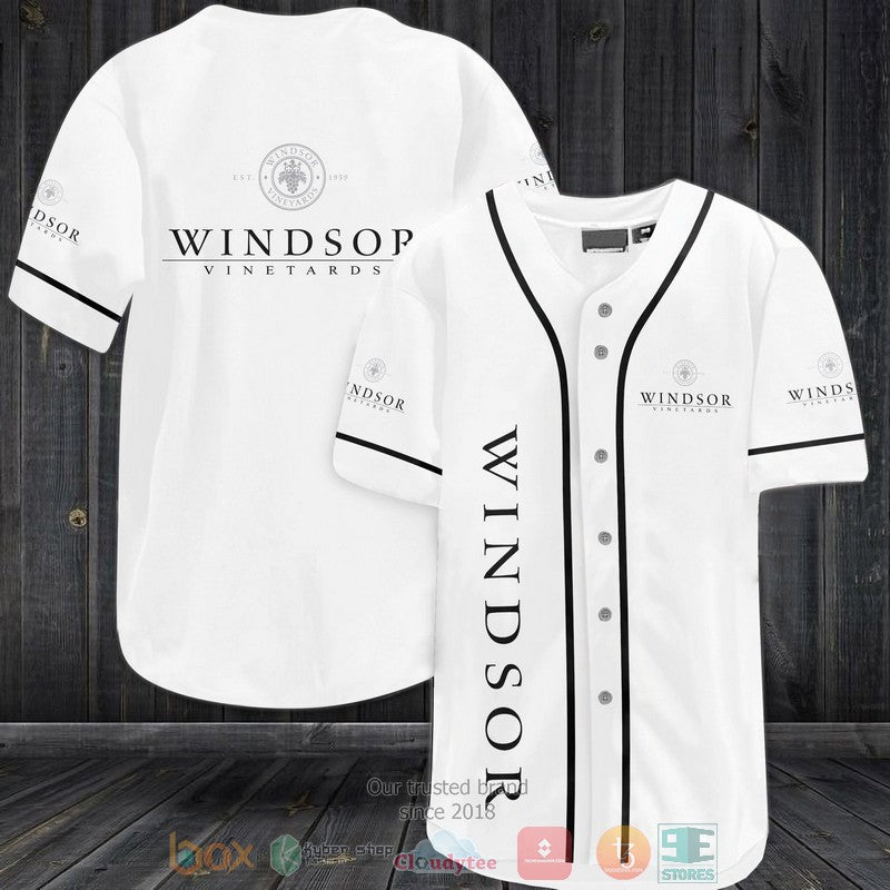 Windsor Vineyards white Baseball shirt Unisex T-shirt, Sweatshirt, Hoodie, Long Sleeve Tee - T-Shirt, Sweatshirt, Hoodie