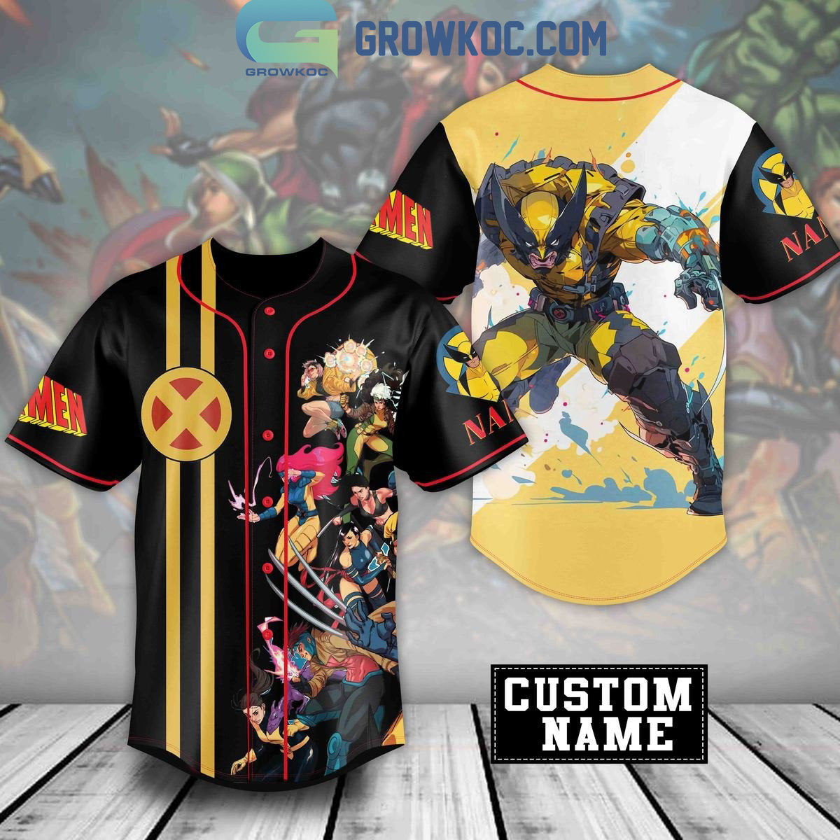 Wolverine X-Men 97 Fan Personalized Baseball Jersey Unisex T-shirt, Sweatshirt, Hoodie, Long Sleeve Tee - T-Shirt, Sweatshirt, Hoodie