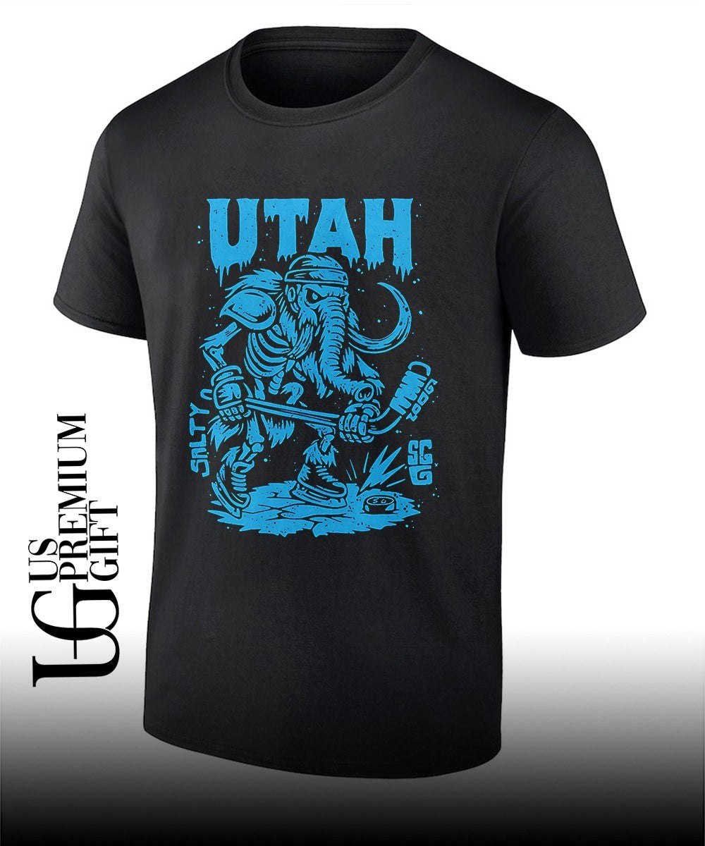 Woolly Mammoth Utah Hockey Player Salty SG 2006 T-shirt Unisex T-shirt, Sweatshirt, Hoodie, Long Sleeve Tee - T-Shirt, Sweatshirt, Hoodie