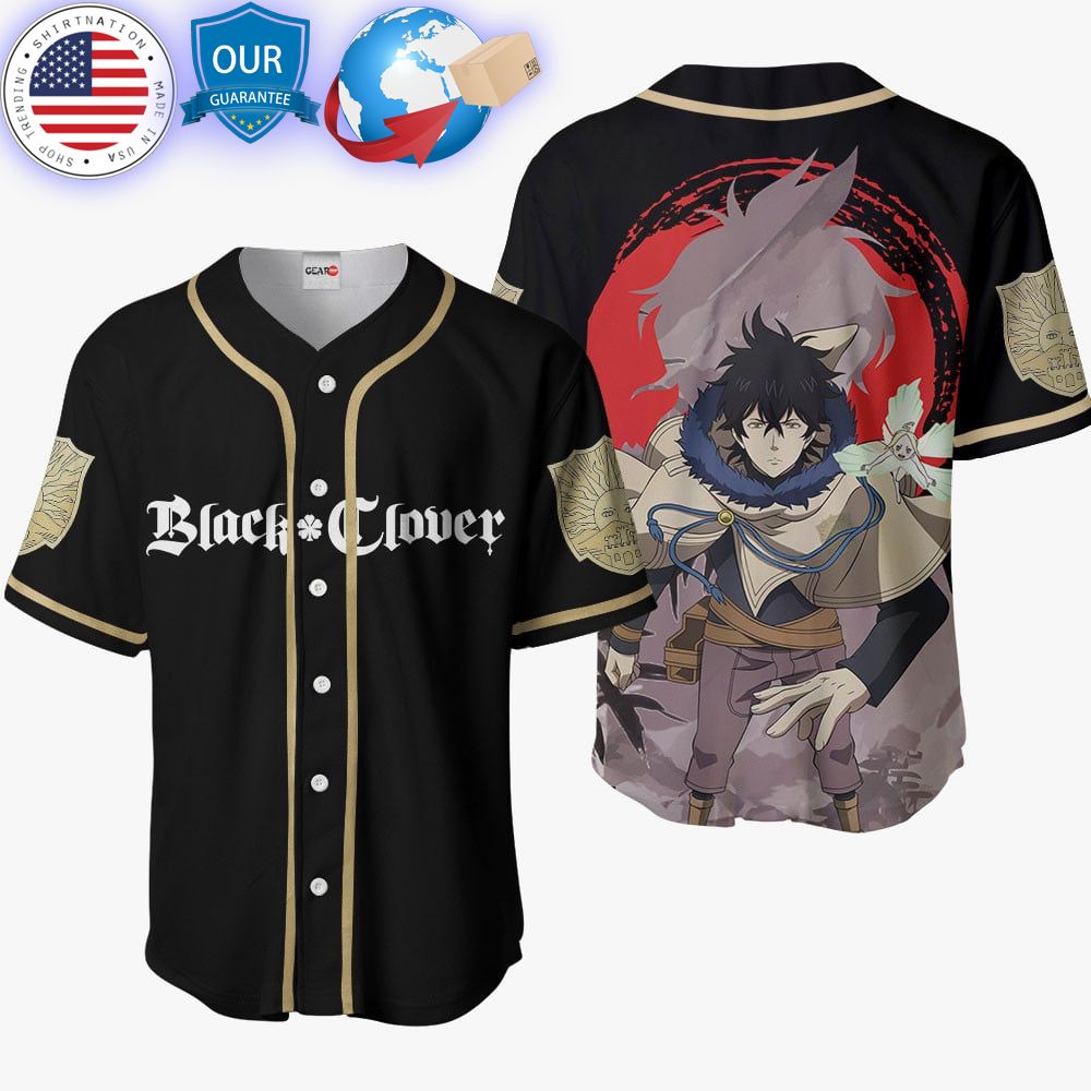 HOT Black Clover Yuno Grinberryall Baseball Jersey Unisex T-shirt, Sweatshirt, Hoodie, Long Sleeve Tee - T-Shirt, Sweatshirt, Hoodie