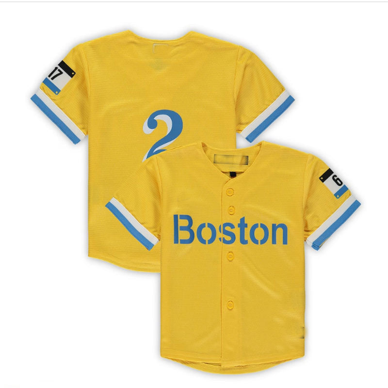 Boston Red Sox #2 Xander Bogaerts Toddler City Connect Replica Player Jersey - Gold Baseball Jerseys baseball jersey product view 1